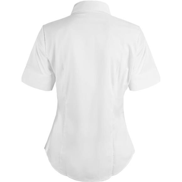 Womens Button Down Shirts Tailored Short Sleeve Shirt - Picture 6 of 8